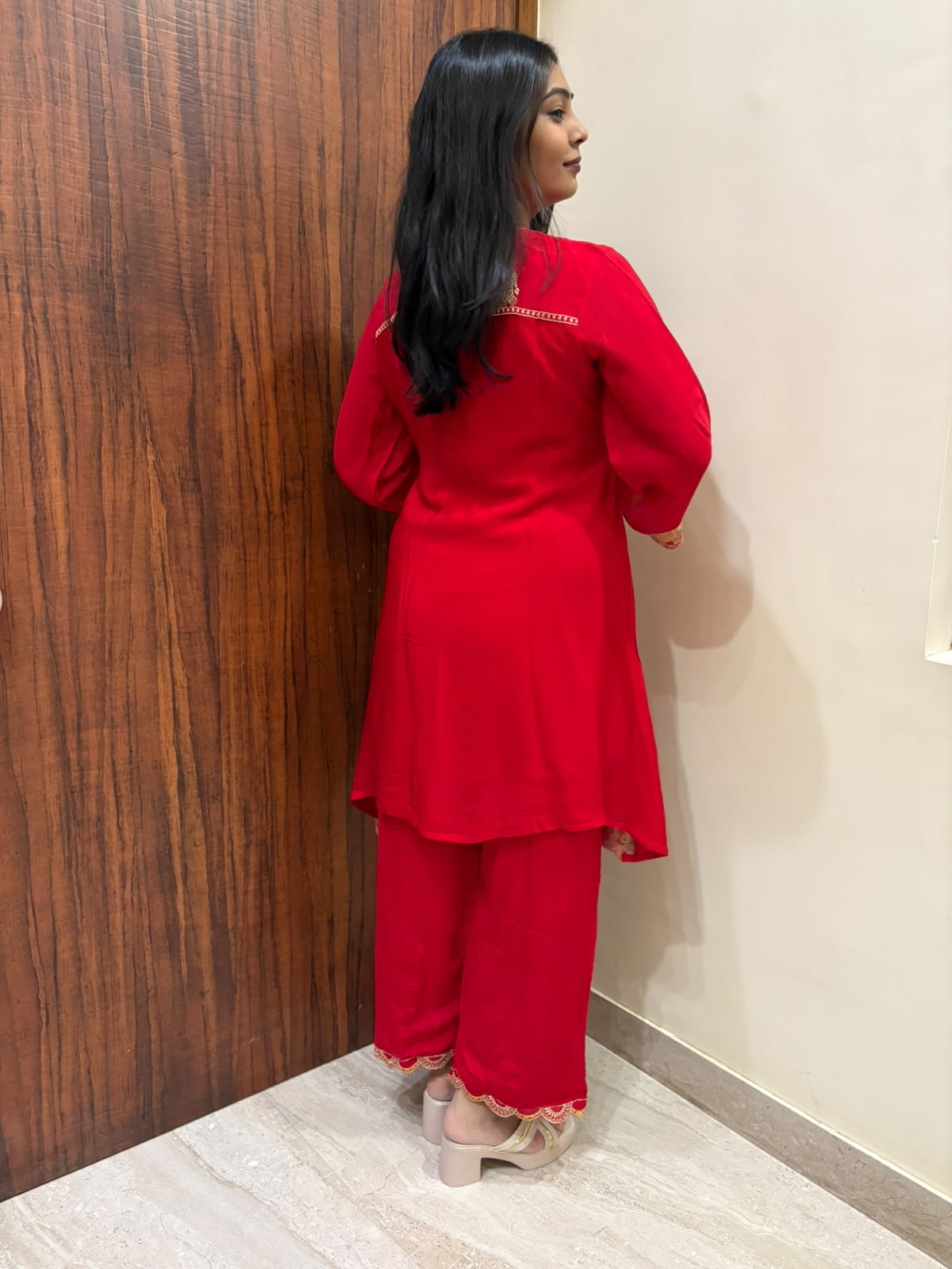 Nayra Chinon Coord set- Red
