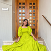 Natural Neon Cotton Dress