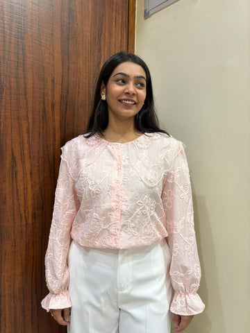 Korean Peaterpan collar Top