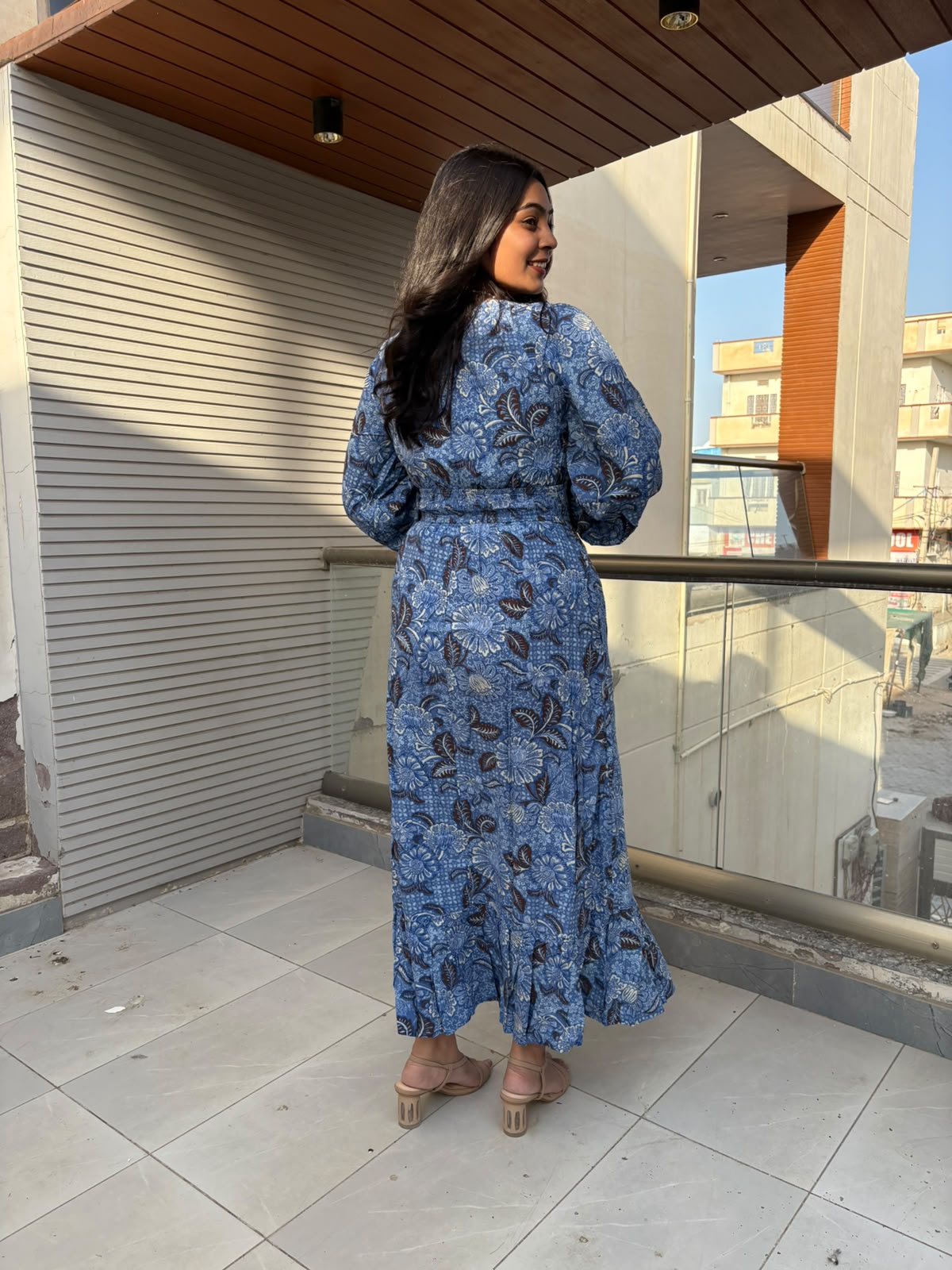 Cotton printed Midi