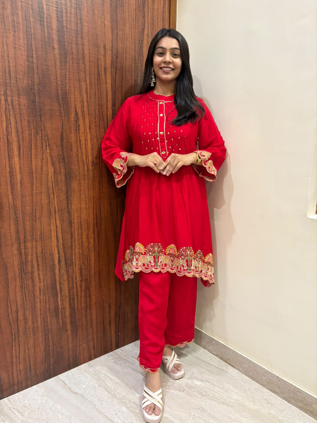 Nayra Chinon Coord set- Red